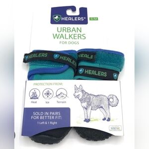 Healers Urban Walkers for Dogs - Teal and Black NWT